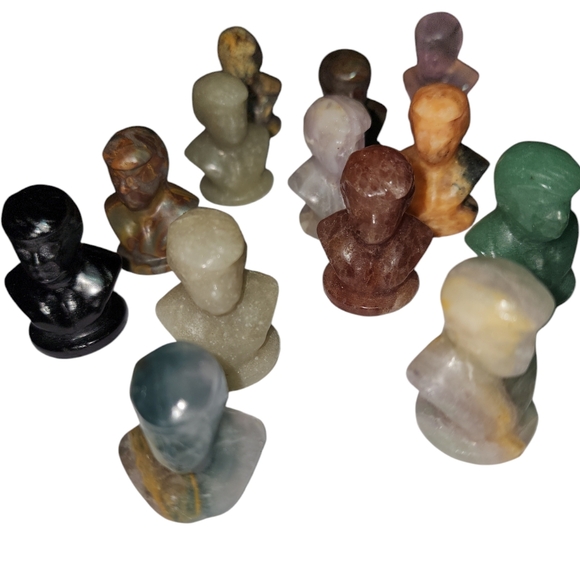 Donald Trump natural gemstone carvings. 2 FOR 15. PICKED RANDOMLY - Picture 2 of 10